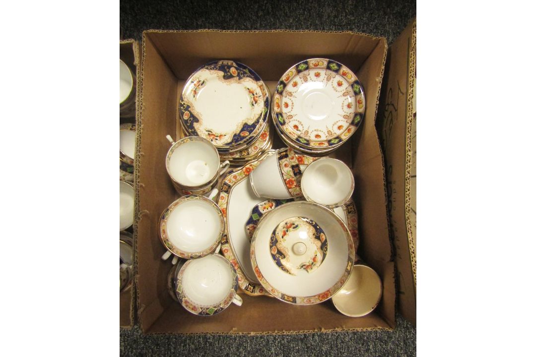 Collection of 19th century fluted teaware, a collection of various early 20th century imari - Image 3 of 4