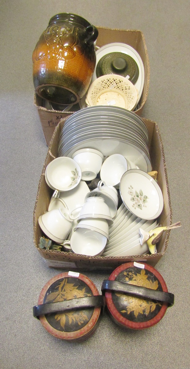 RC Japan part dinner service to include dinner plates, bowls, platters, serving bowls, gravy - Image 2 of 4