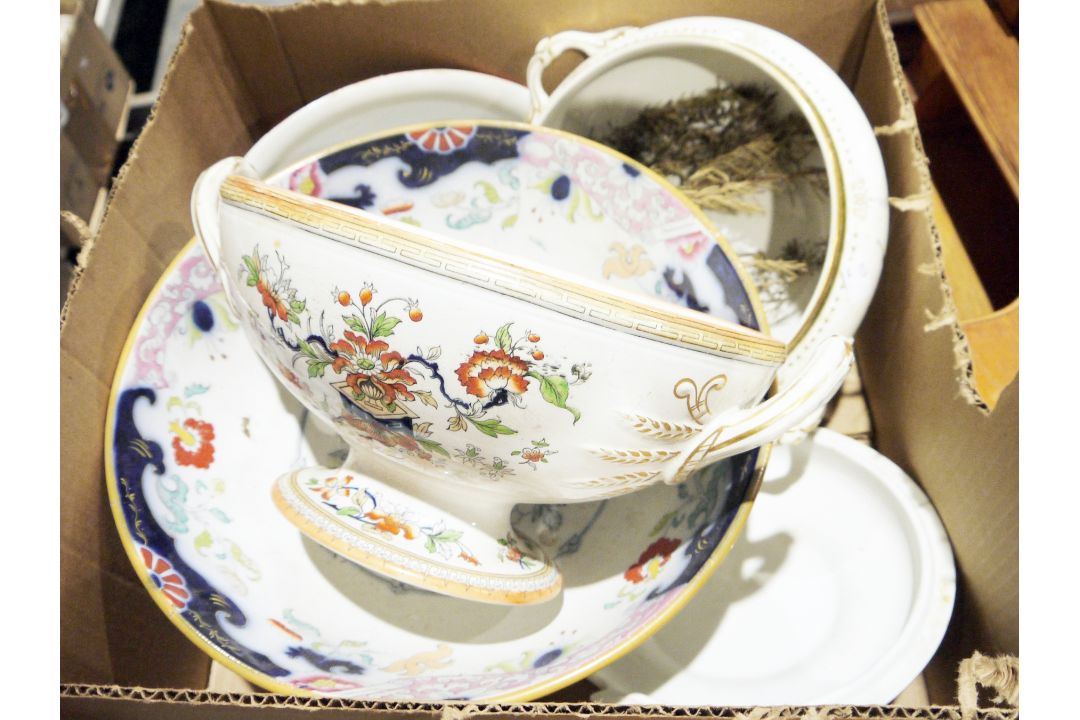 Two Portmeirion oven-to-tableware game pie dishes, one cream ceramic the other brown glazed, various - Image 3 of 3