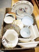 Wedgwood embossed Queens ware part service, Duchess part tea service, Aynsley vase, Staffordshire
