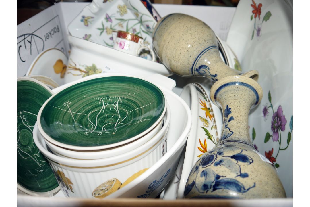 Quantity of ceramics to include a Royal Worcester Astley serving plate, a Coalport The Caughley Mask - Image 2 of 2