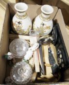 Quantity of decorative ceramics including coffee cans, ceramic pincushion ladies (without pin