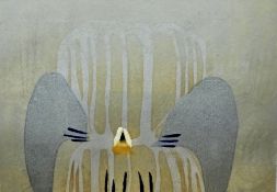 Katherine Jones Collograph and blockprint on paper ‘Gaps between heartbeats‘ and ‘Vanilla