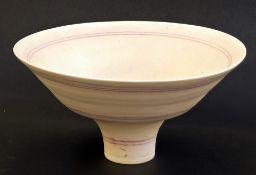 Lucie Rie (1902-1995, Austrian/British) Large porcelain footed bowl (circa 1982) Porcelain bowl,
