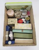 A collection of vintage soap boxes to include Goya, Gaby, Ponds, Yardley, powder puff boxes by
