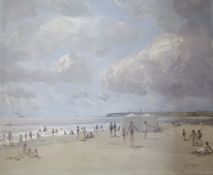 Campbell Archibald Mellon (1878-1955) Oil on board “Gorleston Sands - A June Morning”, signed, Polak