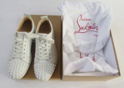 Christian Louboutin Gondolaclou flat calf/spikes size 42 in original box with original dust bags for