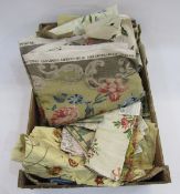 Large fragment panel of Floral Rococo, in cinnamon, Mulberry, 1991 (a second according to label with