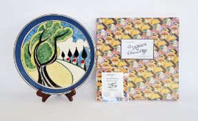 Wedgwood reproduction limited edition Clarice Cliff  'May Avenue' plaque plate, edition 67/250, with
