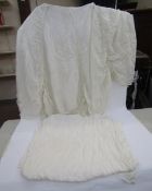 A mid-century large silk parachute