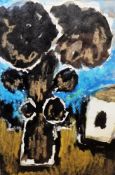 Josef Herman (1911-2000) Watercolour on paper “Tree”, Albany Gallery label verso and with the Albany