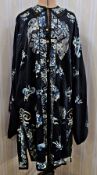 Chinese silk embroidered robe early 20th century, embroidered with flowers and butterflies in