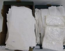 A quantity of vintage linen sheets, some unused to include one boxed set 'Gold Medal' in original