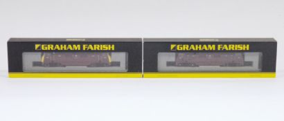 Two boxed Graham Farish by Bachmann N gauge locomotives to include 371-660A class 42 diesel BR