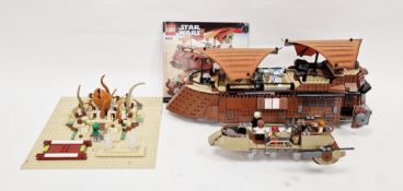 Lego Star Wars No.6210 Jabba's Sail Barge constructed lego set with instructions and additional
