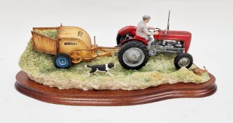 Border Fine Arts limited edition model 'Hay Turning', no.559/1750, sculptured by Ray Ayres, with