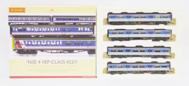 Hornby model railways OO gauge train pack R2947 NSE 4 VEP Class 423/1, boxed