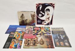 Small collection of movie and gaming ephemera including a folded Diablo II poster, an original Roger