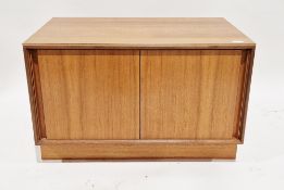 Mid-century retro G-Plan teak low cabinet with two sliding doors, 49cm high x 76cm wide x 45cm deep