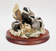 Border Fine Arts model 'Evening Shadows', sculptured by Ray Ayres, with certificate of authenticity,