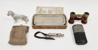 Early 20th century pair of opera glasses, The Rolls Razor, boxed, a J Hudson & Co (13 Barr Street,