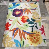 Carnival Birds of Paradise multi coloured rug, 120cm x 170cm  Property of Dunkirk Manor, Theescombe,