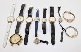 Collection of assorted wristwatches including a lady's Ingersoll stainless steel strap watch, a