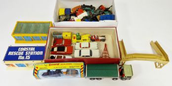 Collection of mainly loose playworn diecast vehicles including Corgi Kermit the Frog, Husky Chitty