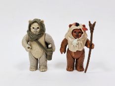 Two Vintage Star Wars Last 17 Action Figures to include Paploo with staff and Lumat (no bow) (2)