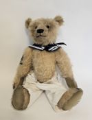 Mister Bear Sailor Joe, artist designed teddy bear by Jennie Sharman Cox, Limited Edition 1/1,