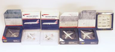 Five Gemini Jets 1:400 scale die-cast aircraft models American Airlines Boeing 767-300ER item no.