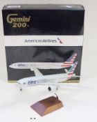 Gemini Jets - Gemini 200 1:200 scale die-cast aircraft model American Airlines one world Boeing