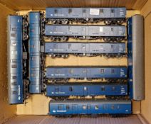 A quantity of Bachmann Intercity newspaper and express parcel wagons, 00 gauge (1 box)
