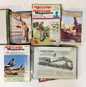 Collection of Meccano booklets, magazines and leaflets including set of thirty Meccano outfit no. 10