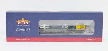 Bachmann Branch-line OO gauge model railways ' Class 37 diesel 37427 ' Bont Y Bermo ' BR blue