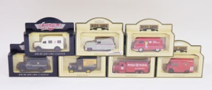 Boxed Lledo 'Days Gone' diecast vans and cars, approximately 90 including Vanguards, Collectors