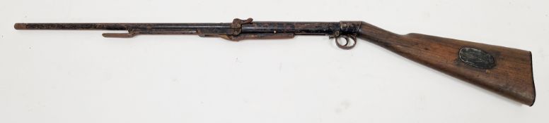 British BSA improved model D .177 under lever air rifle. Circa 1908 - 1914. Serial number 10790 (ver
