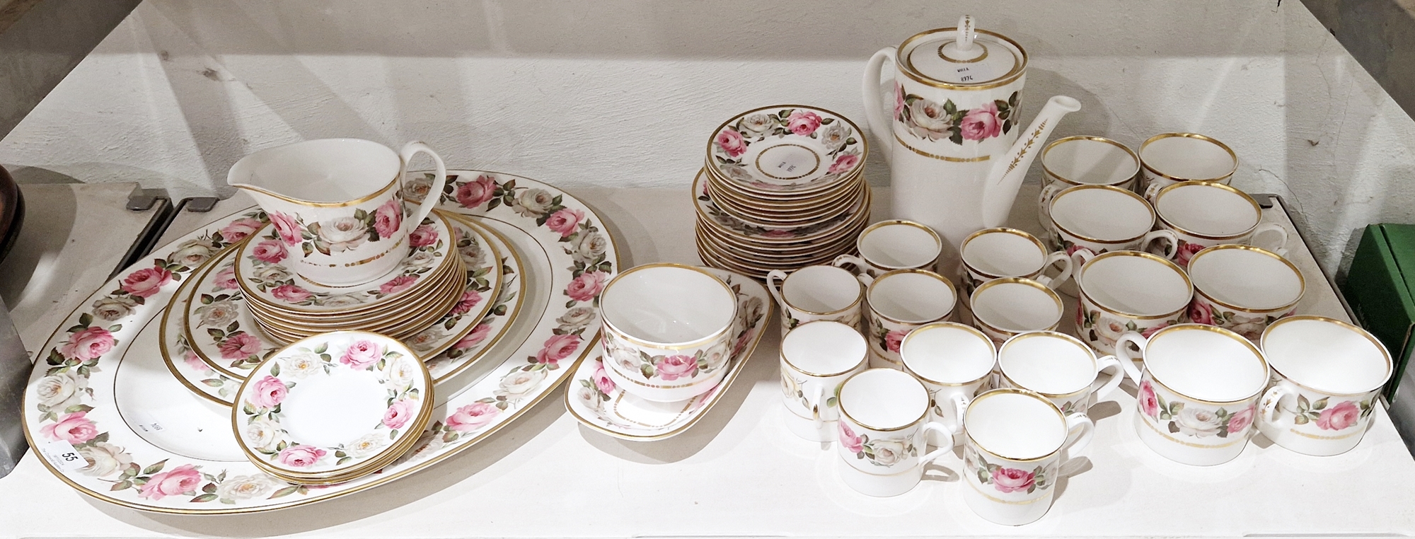 Royal Worcester porcelain part tea and coffee service 'Royal Garden' pattern, to include