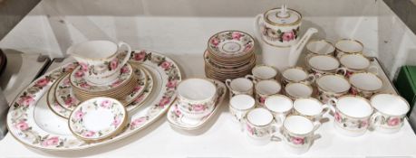 Royal Worcester porcelain part tea and coffee service 'Royal Garden' pattern, to include