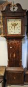 Mid 18th century oak 30-hour longcase clock of large proportions, the 14