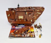Lego Star Wars No.75059 Sandcrawler constructed Lego set with instructions (no box) Condition Report