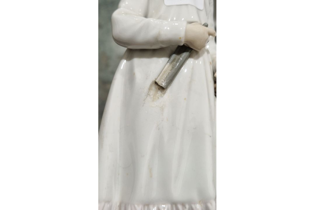 Lladro figure of girl with cello, another Edwardian-style lady with parasol, another girl seated - Image 8 of 13