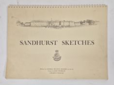 Sandhurst Sketches folder written by General Sir Cecil Blacker with illustrations by Joan Wanklyn,