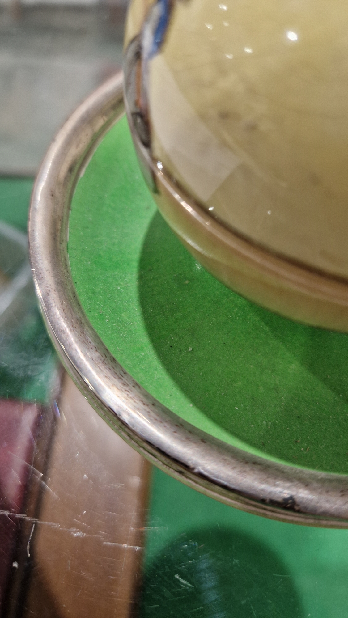 Royal Doulton silver-mounted match striker, of globular form, the silver rims hallmarked Birmingham, - Image 7 of 15