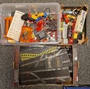 Collection of loose Scalextric including twelve slot racing cars including three Tri-ang