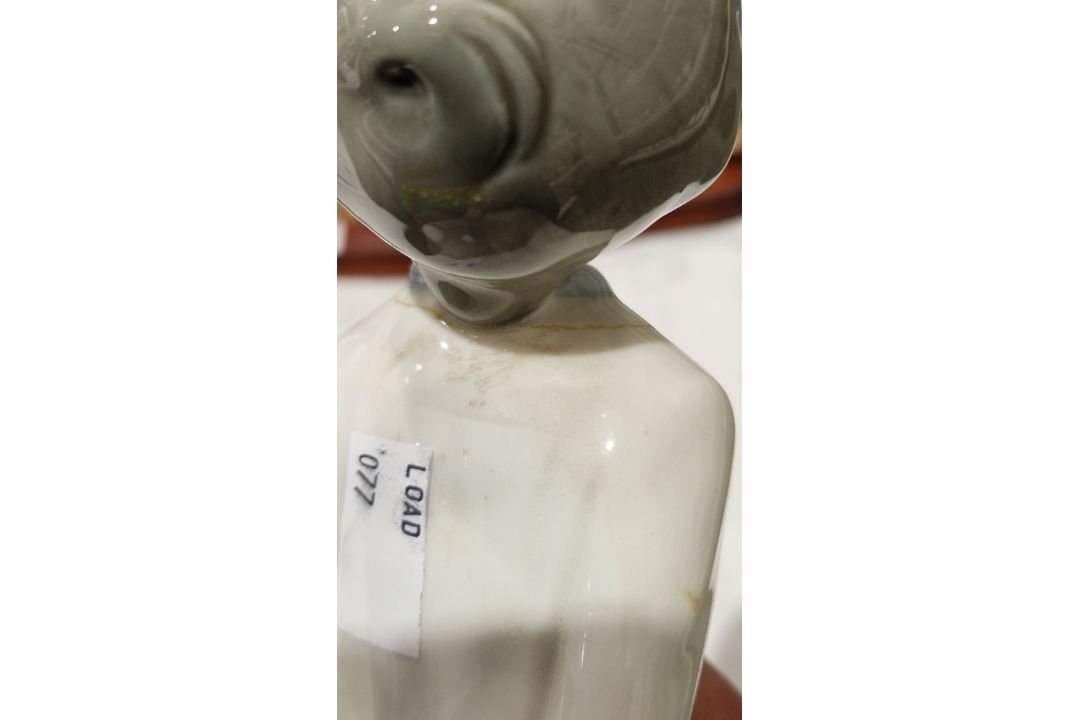 Lladro figure of girl with cello, another Edwardian-style lady with parasol, another girl seated - Image 6 of 13