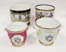 Collection of  late 19th - 20th century English and Continental porcelain jardinieres, including: an