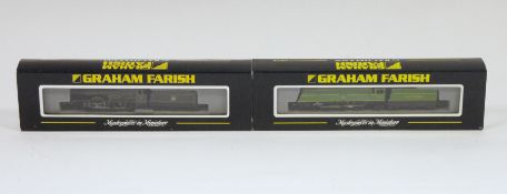 Two boxed Graham Farish by Bachmann N gauge locomotives to include 372-275 West Country 21C101