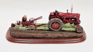 Border Fine Arts model 'Making Adjustments', with certificate of authenticity, held on wooden plinth