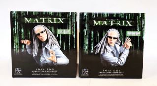 Two Gentle Giant Collectable boxed Mini - Bust Figures The Matrix, to include Twin One, series